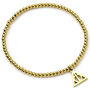 Harry Potter Stainless Steel Deathly Hallows Gold Ball Bead Bracelet, thumbnail 1 of 2