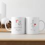 Couples Wedding Pencil Mr And Mrs Mug Set, thumbnail 4 of 6