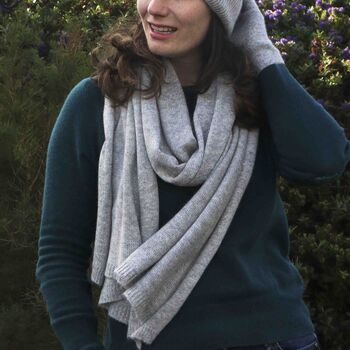 Personalised Autumn Pumpkin Cashmere Wool Scarf Gift, 5 of 10