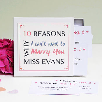 Personalised 'Can't Wait To Marry You' Notes, 3 of 6