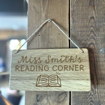 Personalised Reading Corner Sign, 2 of 3