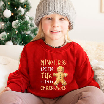 Gingers Are For Life Not Just For Christmas Jumper, 2 of 5