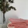 Zigzag Design Coral Soft Sofa Throw, thumbnail 2 of 9