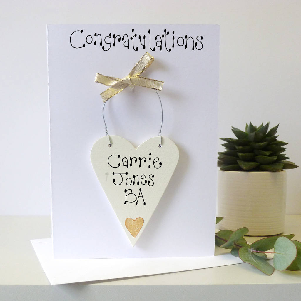 Personalised Congratulations Card By Country Heart