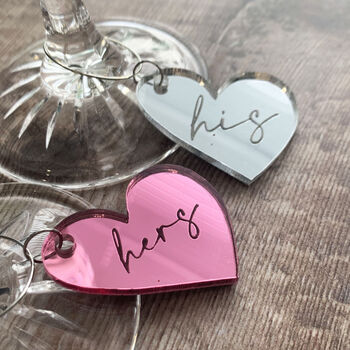 Mother's Day Heart Personalised Wine Glass Charm, 2 of 6