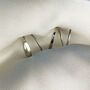 Sterling Silver Minimalist Twisted Hoop Earrings, thumbnail 4 of 6