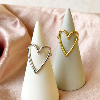 Adjustable Heart Ring, 4 of 11