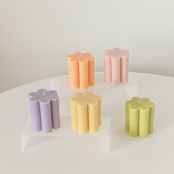 Pastel Flower Power Soy Candle, 3 of 8