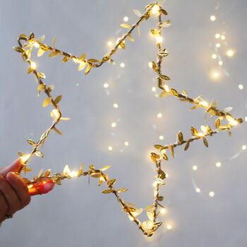 Metallic Leaf Star Light, 2 of 7