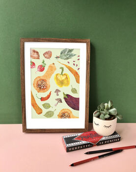 Vegetable A4 Recycled Art Print, 5 of 5