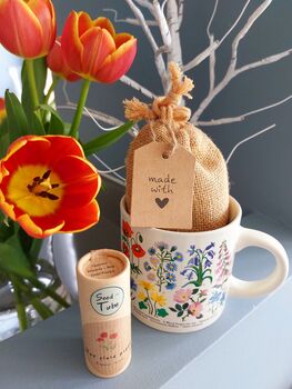 Poppy Seeds Gift Set With Ceramic Mug, 2 of 6