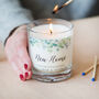 Eucalyptus Themed Personalised New Home Candle, thumbnail 2 of 4