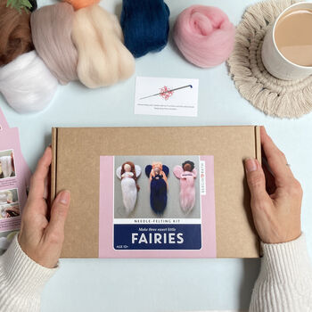 Needle Felting Kit, Fairies. Make Three Fairy Dolls, 2 of 8