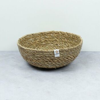 Respiin Natural Seagrass And Jute Bowls, 7 of 12