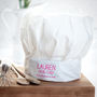 Personalised Head Chef Hat, thumbnail 1 of 4