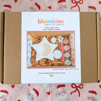 Paint Your Own Star Tea Light Holder Kit, 4 of 4
