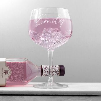 Personalised Crystal Gin Goblet, 2 of 6