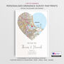 Where We Got Engaged Ordnance Survey Explorer Personalised Map Print Engagement Gift, thumbnail 1 of 12