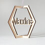 Personalised 3D Hexagon Tree Decoration, thumbnail 3 of 4