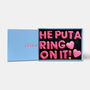 He Put A Ring On It! Letterbox Message Cookies Hot Pink, thumbnail 2 of 7