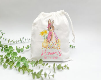 Easter Bunny Treat Bag Pink, 2 of 3