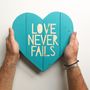 Love Never Fails, Wooden Heart, thumbnail 1 of 2