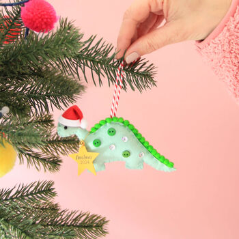 Baby's First Christmas Dinosaur Tree Decoration, 2 of 7