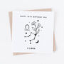 Personalised Libra Zodiac Star Sign Card, thumbnail 3 of 3