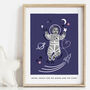 Personalised Baby Photo Astronaut Print, Unframed, thumbnail 2 of 8