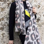 Personalised Cashmere Blend Leopard Scarf, thumbnail 4 of 12