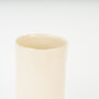 Large Cylinder Handmade Stoneware Vase In Cream, thumbnail 2 of 2