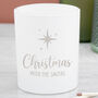 Personalised Christmas Star Glass Candle Holder, thumbnail 1 of 8