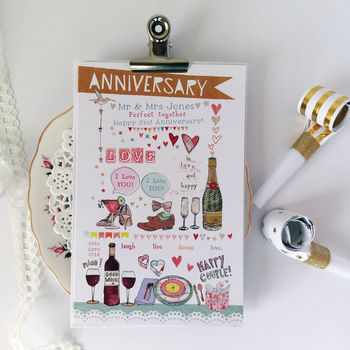 Personalised Anniversary Card, 2 of 4