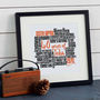 Personalised 40th Birthday Typography Print, thumbnail 1 of 5
