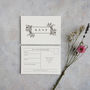 Simply Botanical Wedding Invitation, thumbnail 3 of 4
