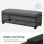 Storage Ottoman Footstool With Lid Feet Bed End Bench, thumbnail 3 of 12