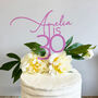 Personalised Acrylic Age And Name Cake Topper, thumbnail 1 of 5