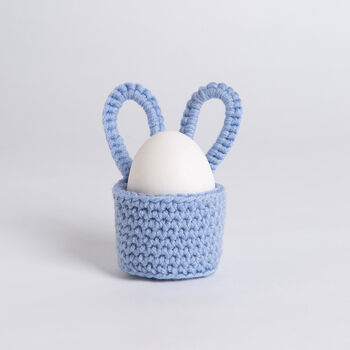Three Bunny Egg Cup Easy Crochet Kit, 4 of 9