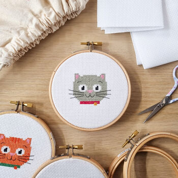 Cat Lover Cross Stitch Kit, 5 of 5