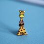 Cute Giraffe Enamel Pin, thumbnail 2 of 5