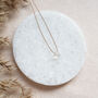 Minimalist Crystal Quartz Gemstone Silk Cord Necklace, thumbnail 5 of 6