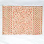 Set Of Indian Hand Block Printed Placemats, Coral, thumbnail 6 of 8