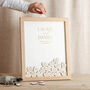 Modern Elegance Foiled Drop Top Frame Wedding Guest Book, thumbnail 1 of 5
