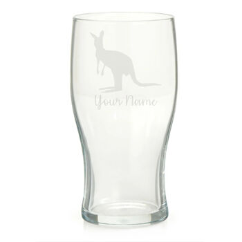 Personalised Kangaroo Engraved Glass, 4 of 6