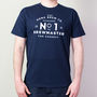 Personalised No. One Brewmaster T Shirt, thumbnail 1 of 4