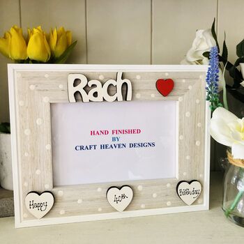 Personalised Name Friend's Photo Frame Birthday Gift, 3 of 5