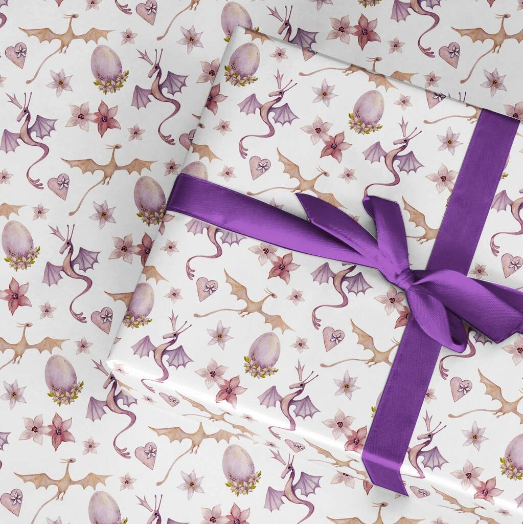 Dragon Wrapping Paper Roll Or Folded, 1 of 3