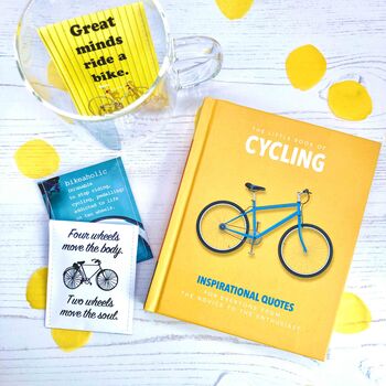 Cyclist Tea And Book Gift Set | Bike Lovers Book Set, 9 of 12