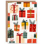 Colourful Gifts Xmas Presents Christmas Card, thumbnail 1 of 4