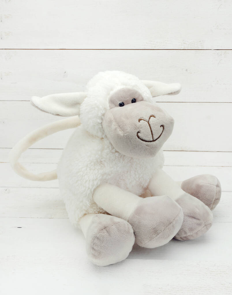 personalised sheep teddy